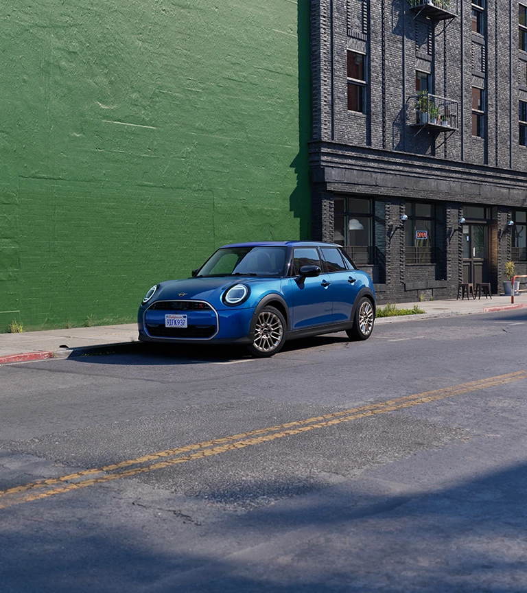 MINI Cooper 5-Door - side view – Icy Sunshine